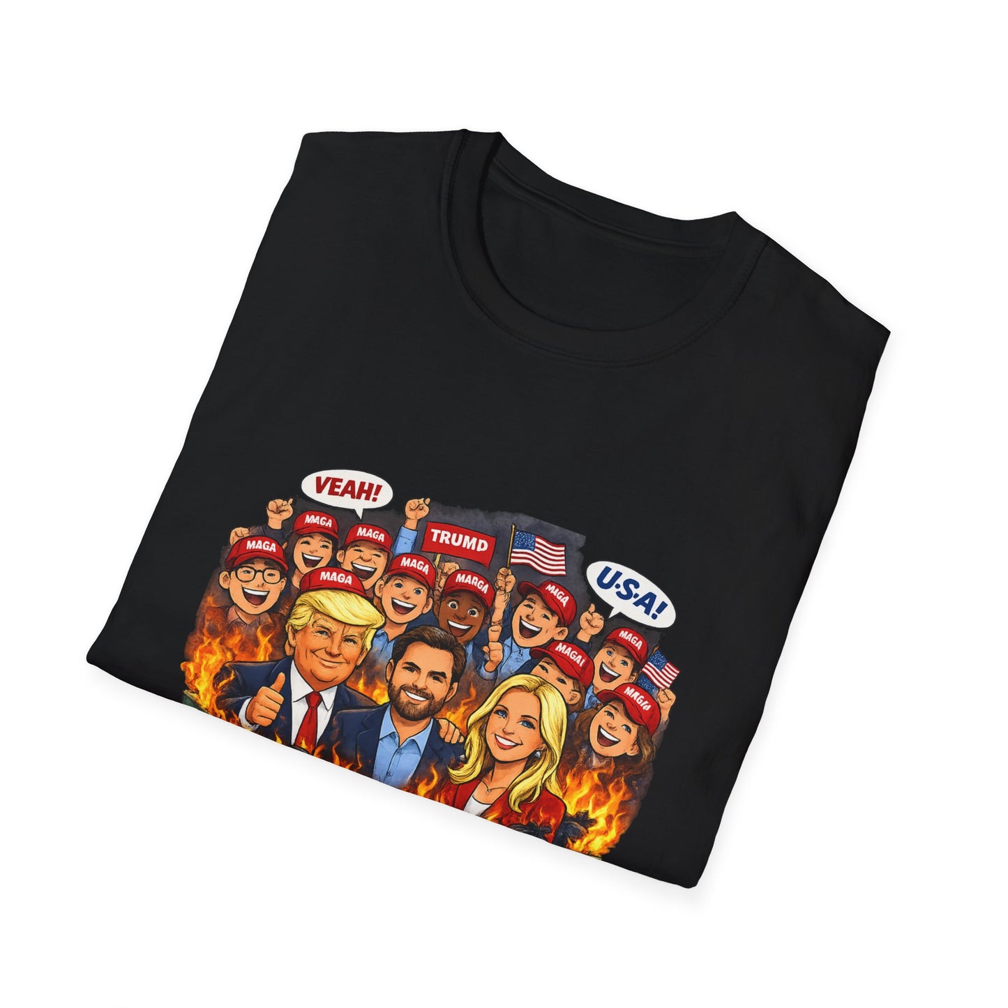 MAGA Dumpster Fire Graphic T-shirt