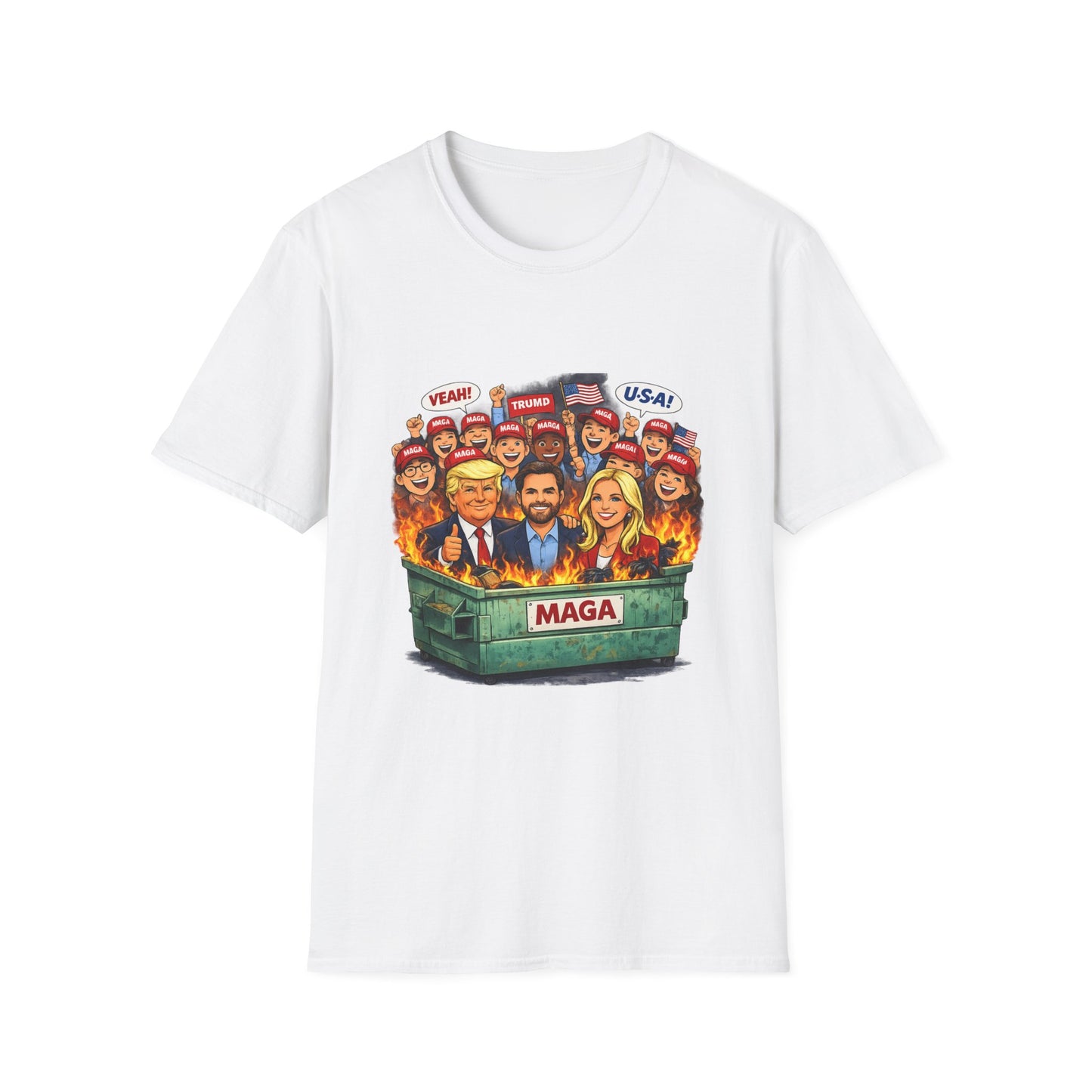 MAGA Dumpster Fire Graphic T-shirt