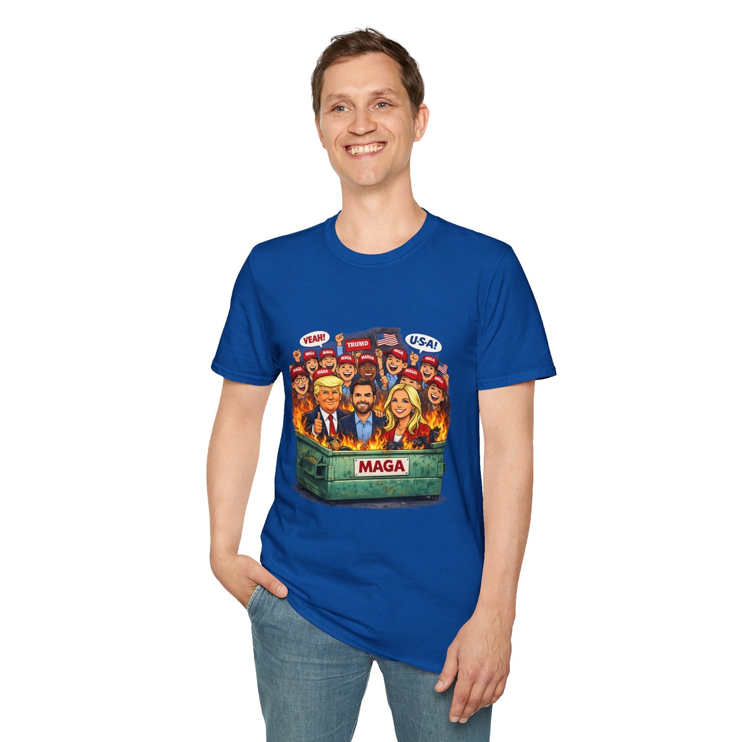 MAGA Dumpster Fire Graphic T-shirt