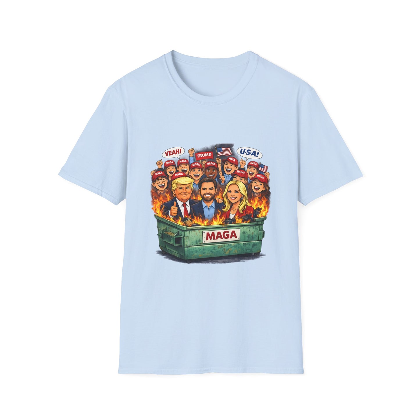 MAGA Dumpster Fire Graphic T-shirt