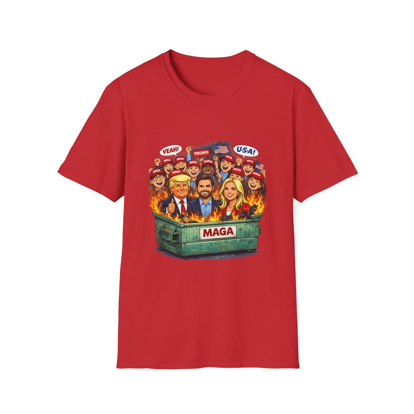 MAGA Dumpster Fire Graphic T-shirt