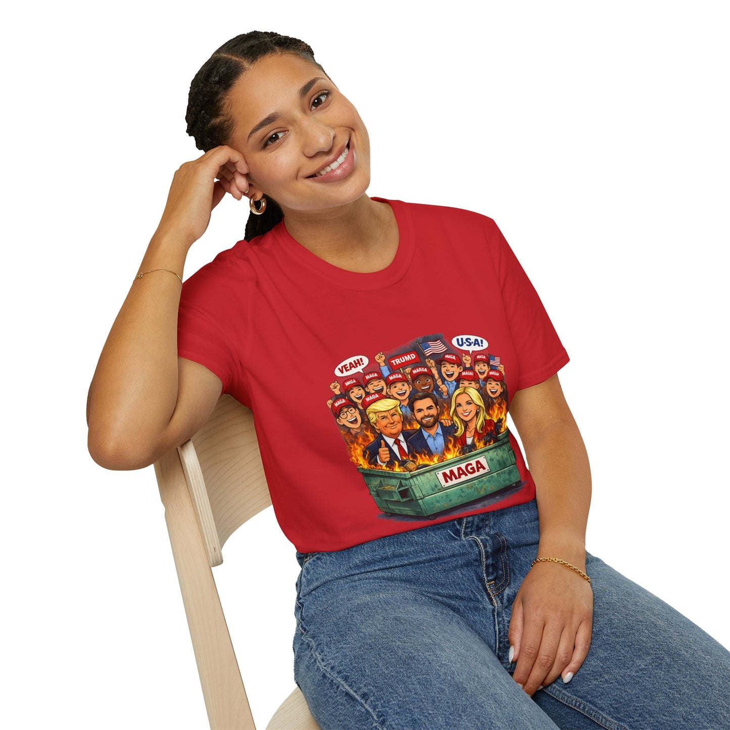 MAGA Dumpster Fire Graphic T-shirt