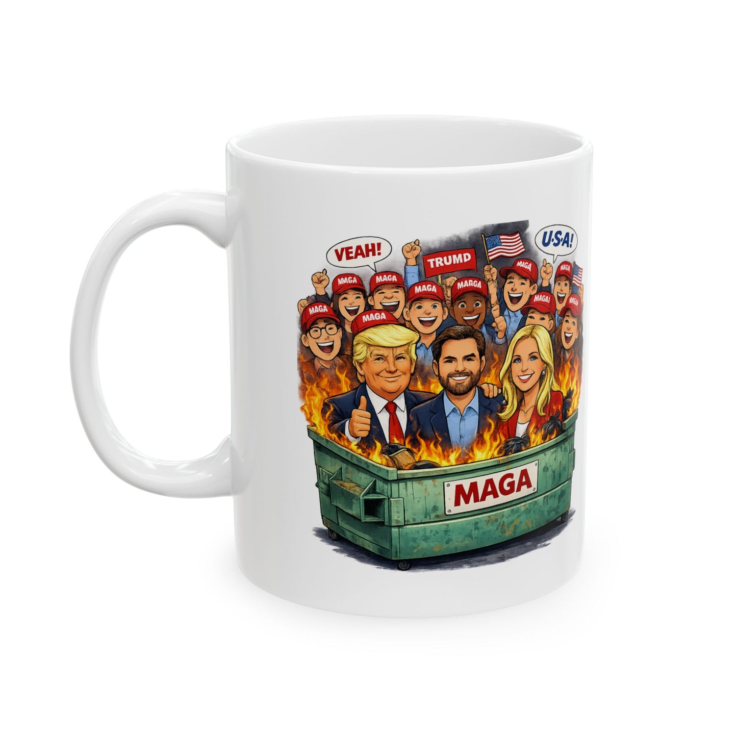 MAGA Dumpster Fire Coffee Mug (11oz or 15oz)