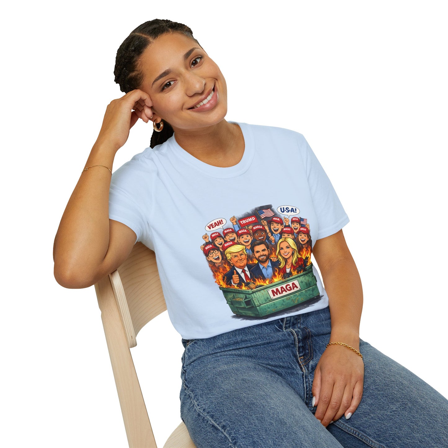 MAGA Dumpster Fire Graphic T-shirt