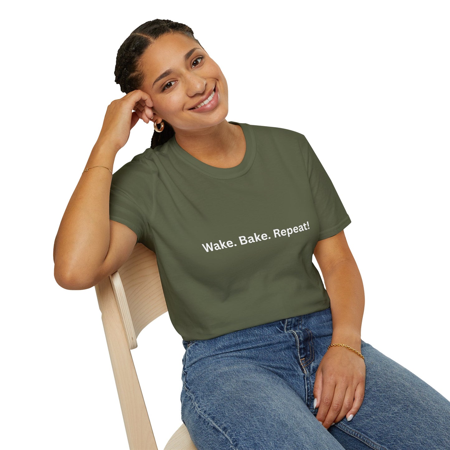 "Wake. Bake. Repeat!" T-Shirt