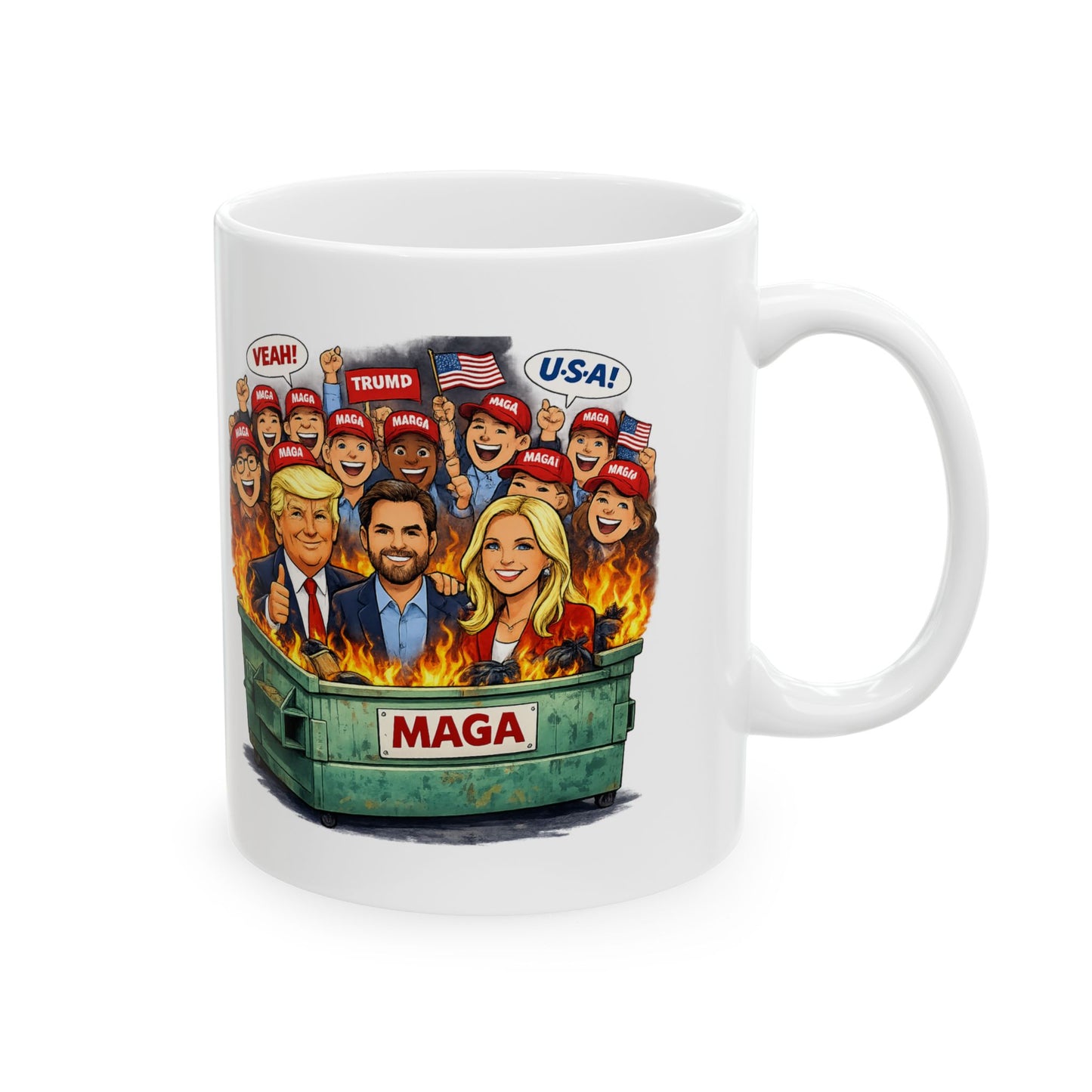 MAGA Dumpster Fire Coffee Mug (11oz or 15oz)