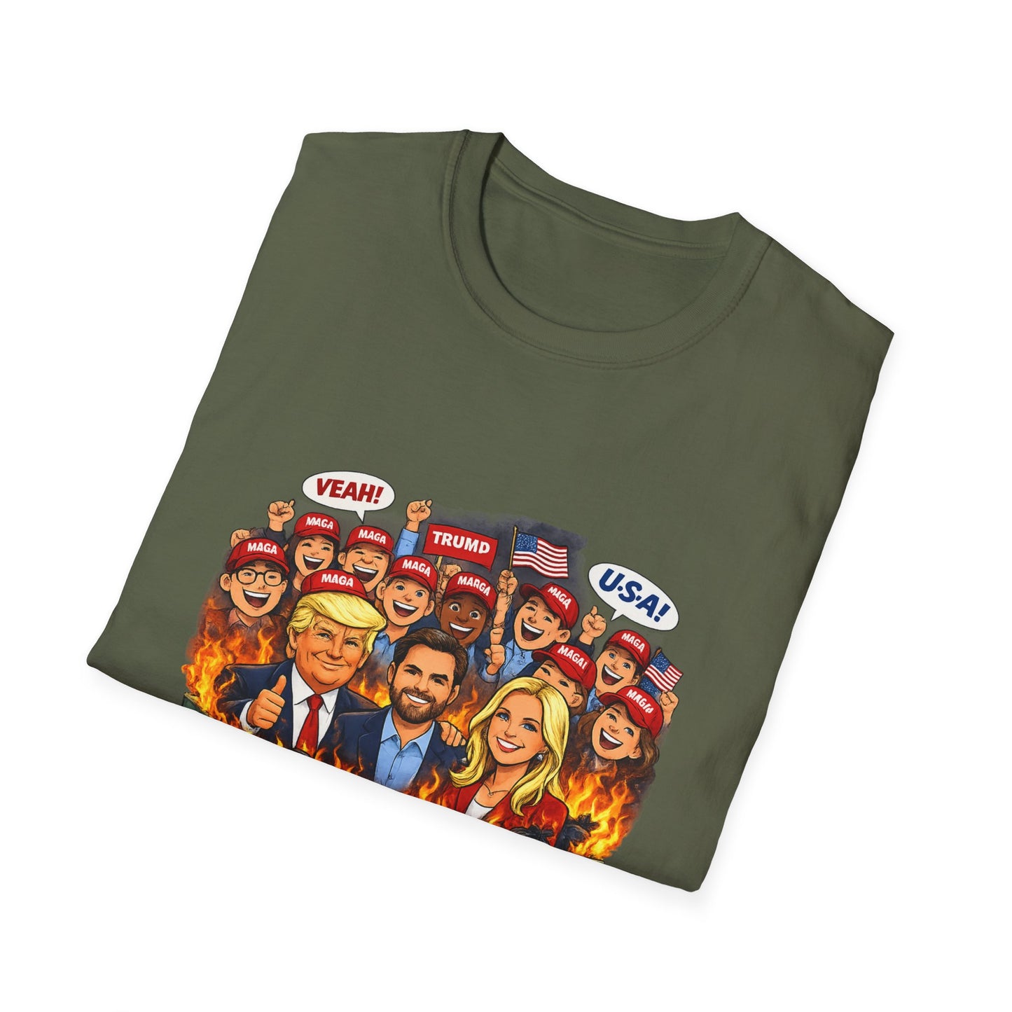 MAGA Dumpster Fire Graphic T-shirt