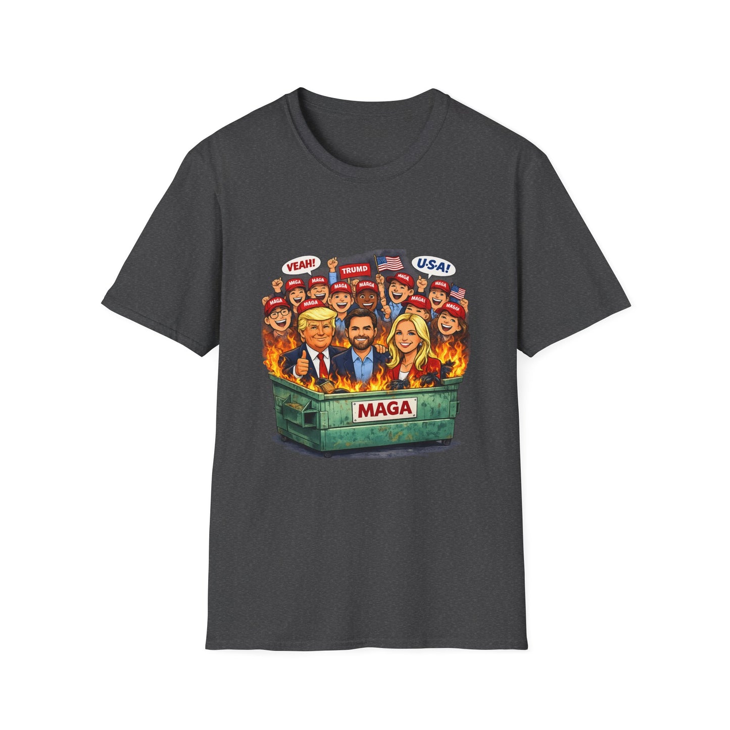 MAGA Dumpster Fire Graphic T-shirt