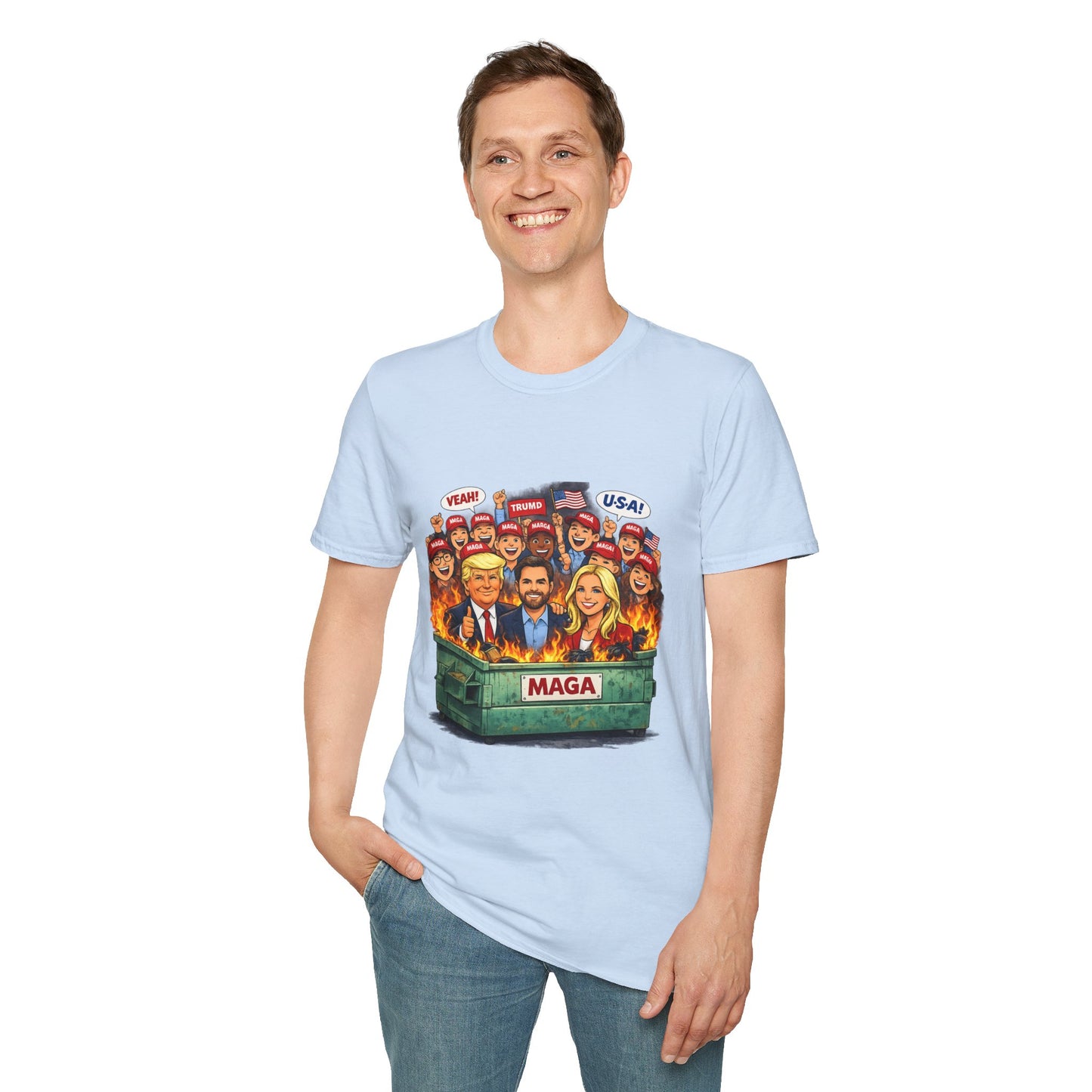 MAGA Dumpster Fire Graphic T-shirt