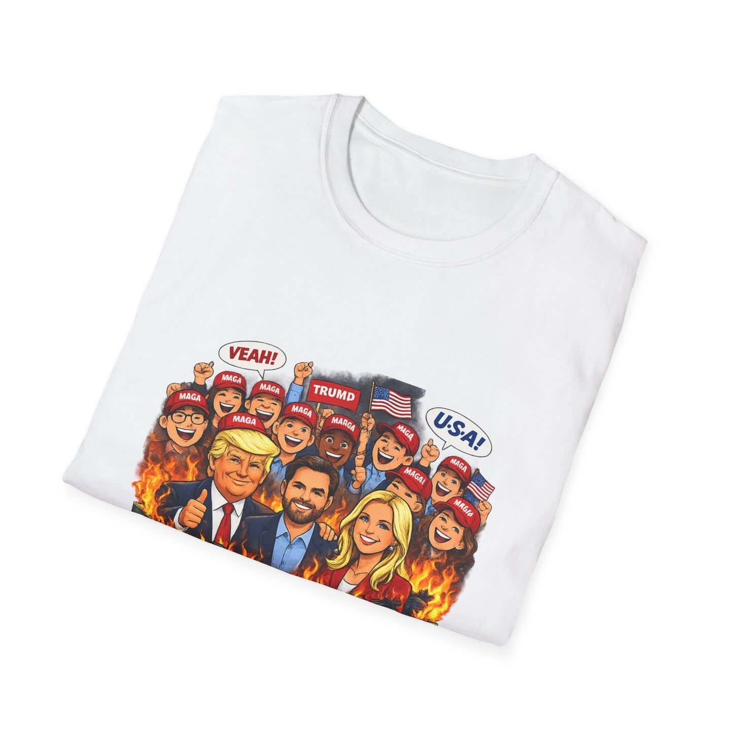 MAGA Dumpster Fire Graphic T-shirt