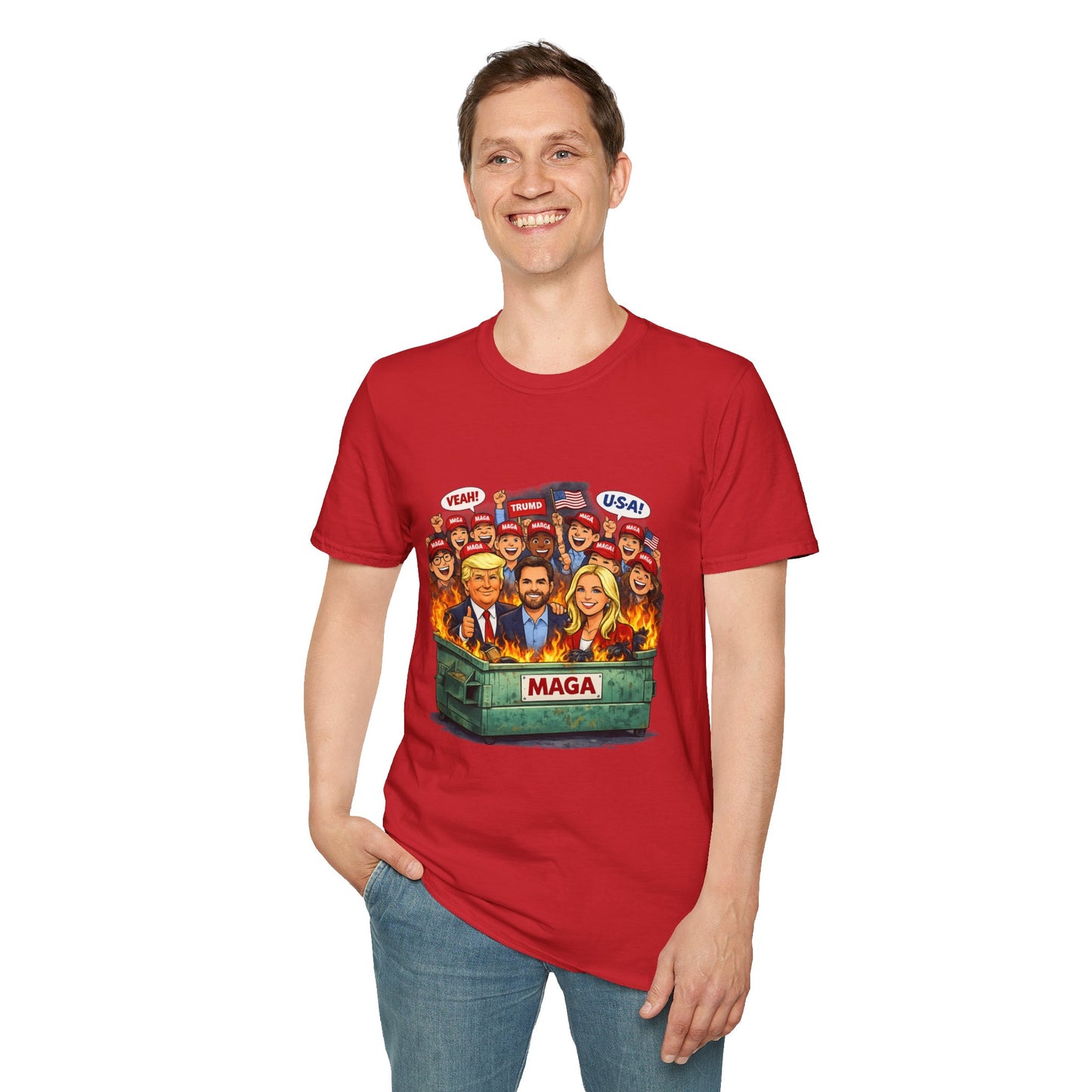 MAGA Dumpster Fire Graphic T-shirt