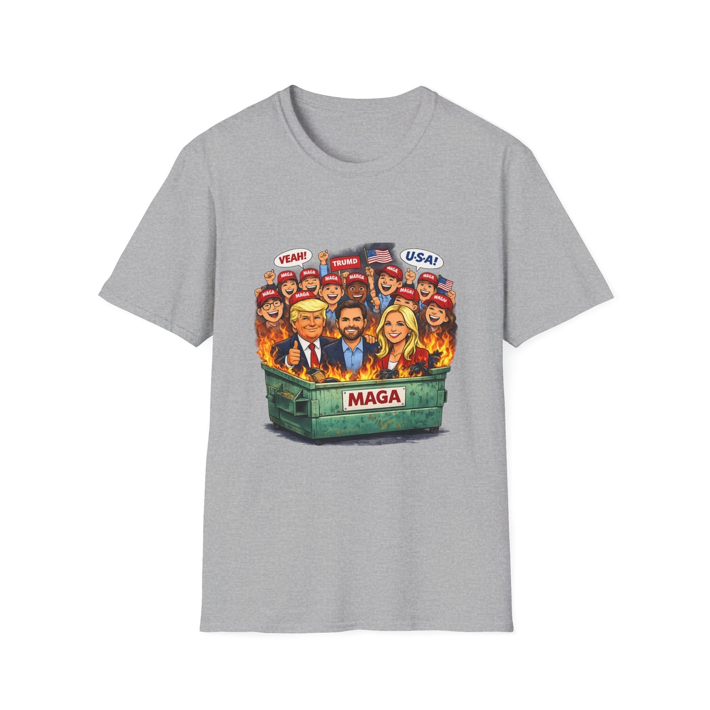 MAGA Dumpster Fire Graphic T-shirt