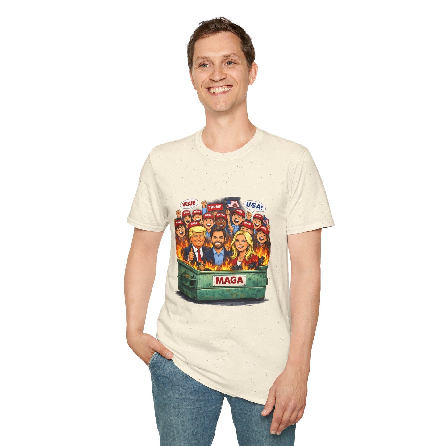 MAGA Dumpster Fire Graphic T-shirt