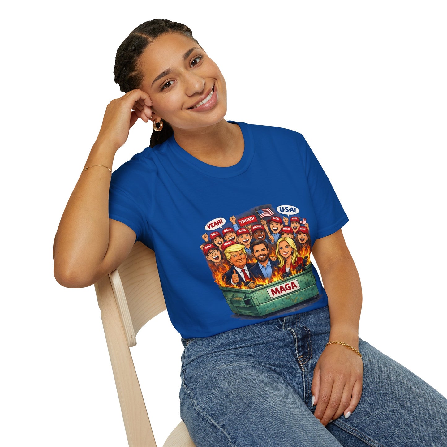 MAGA Dumpster Fire Graphic T-shirt