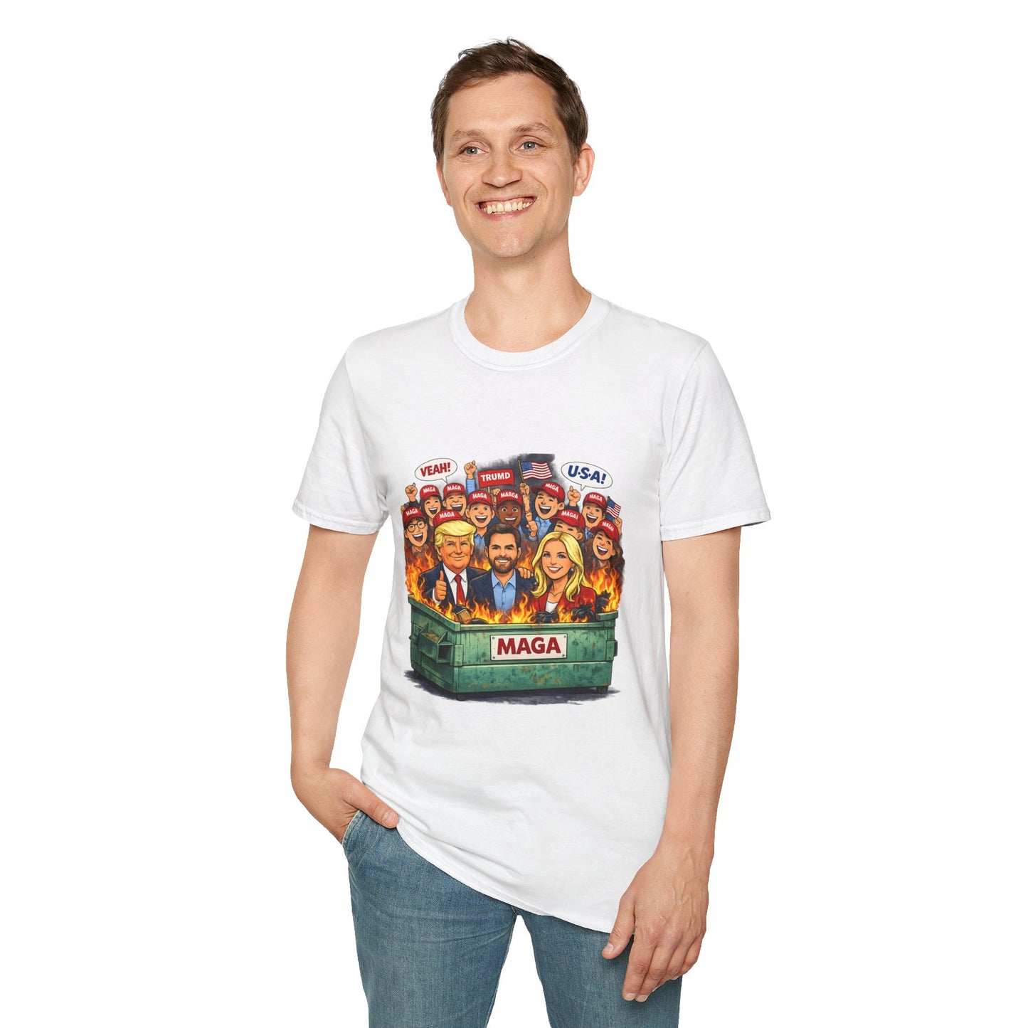 MAGA Dumpster Fire Graphic T-shirt