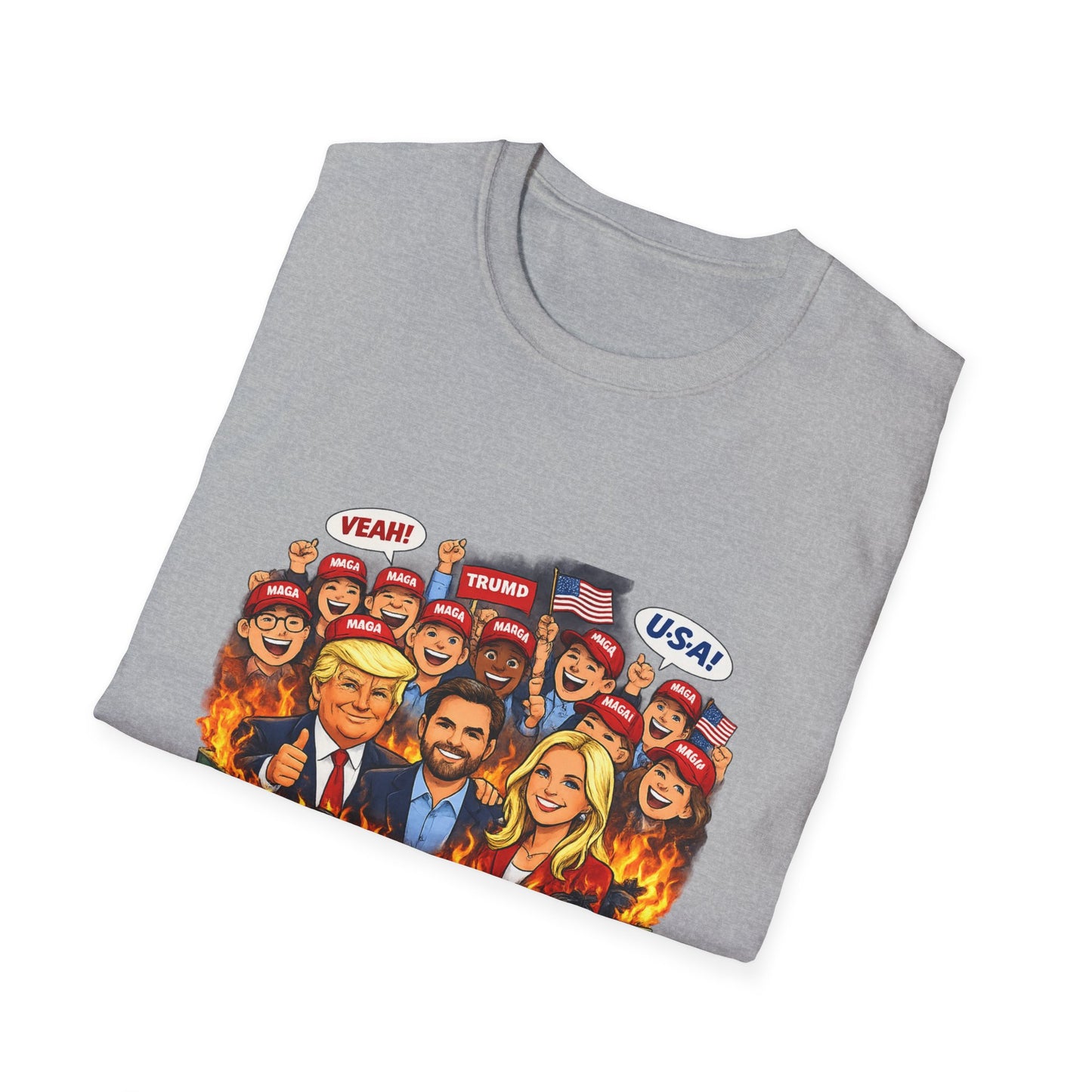 MAGA Dumpster Fire Graphic T-shirt