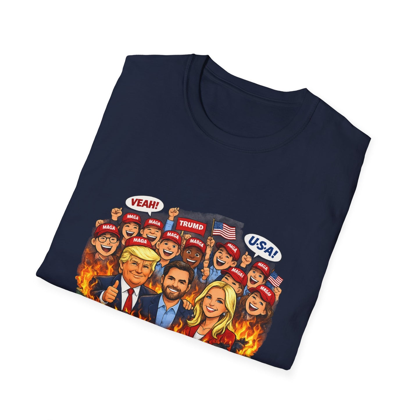 MAGA Dumpster Fire Graphic T-shirt