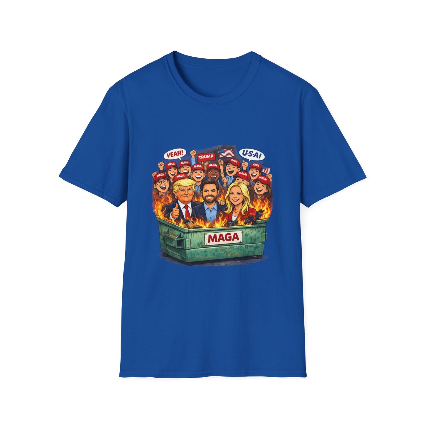 MAGA Dumpster Fire Graphic T-shirt