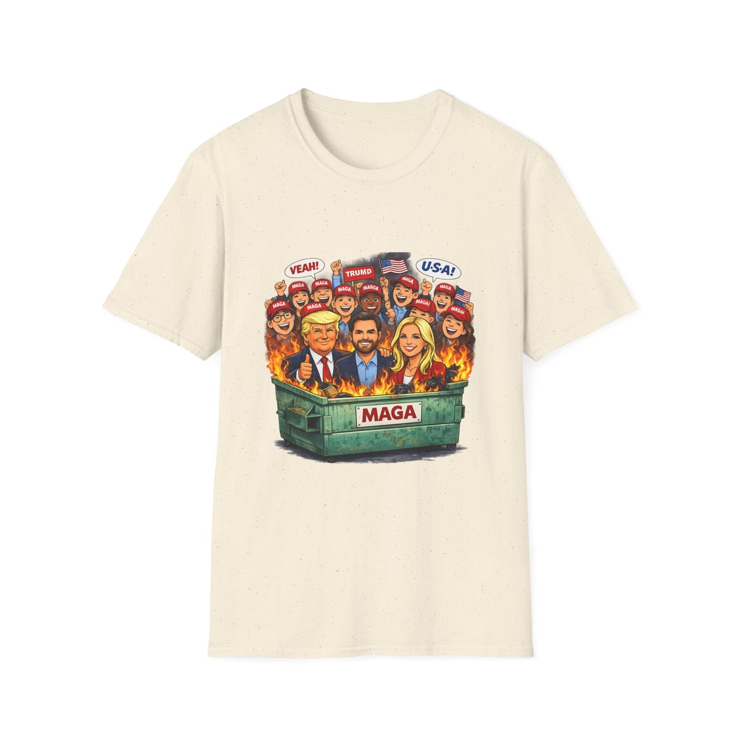 MAGA Dumpster Fire Graphic T-shirt